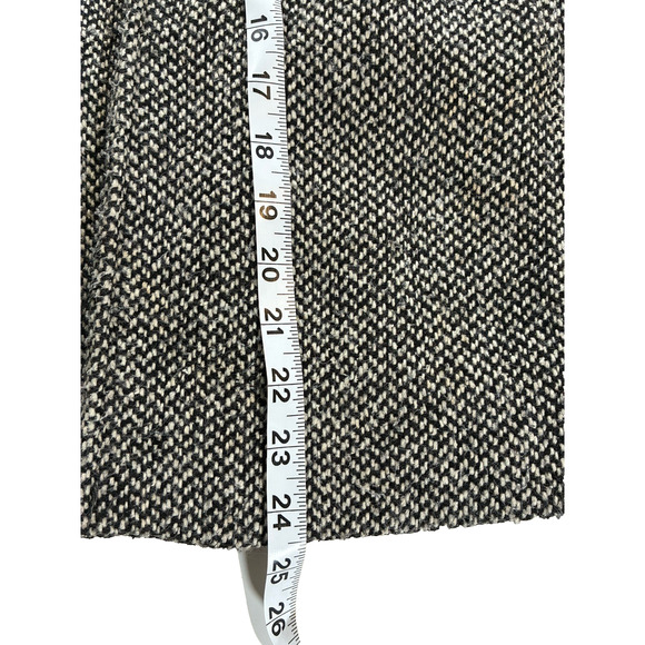 Vintage Guess Tweed Wool Blend Coat Black & White Women's Size Medium - Picture 5 of 9